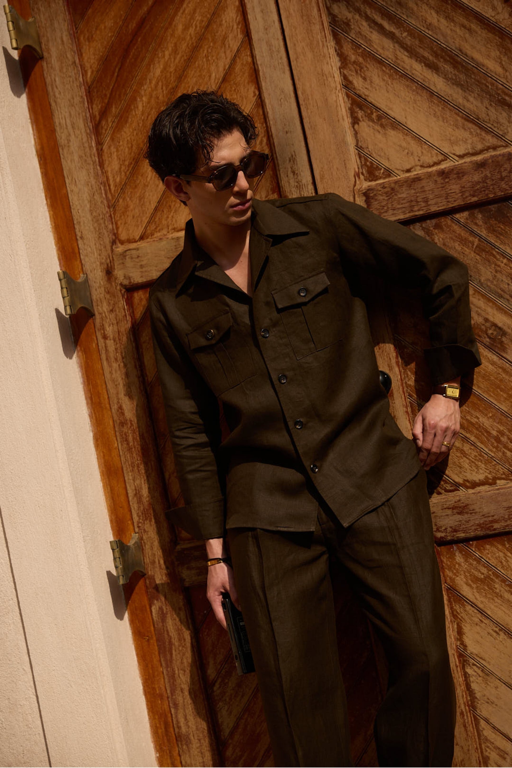 The Hugo Linen Pleated Trousers