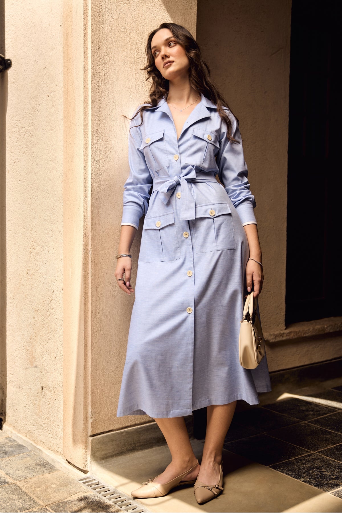The Estate Shirt Dress in Premium Giza Cotton