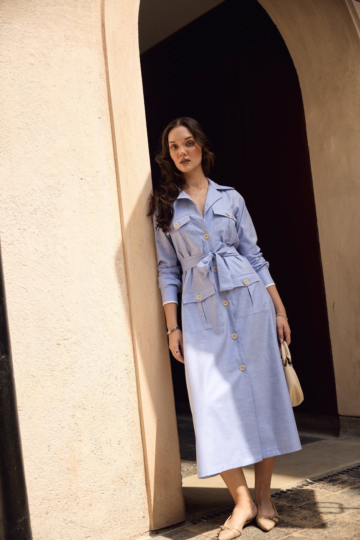 The Estate Shirt Dress in Premium Giza Cotton
