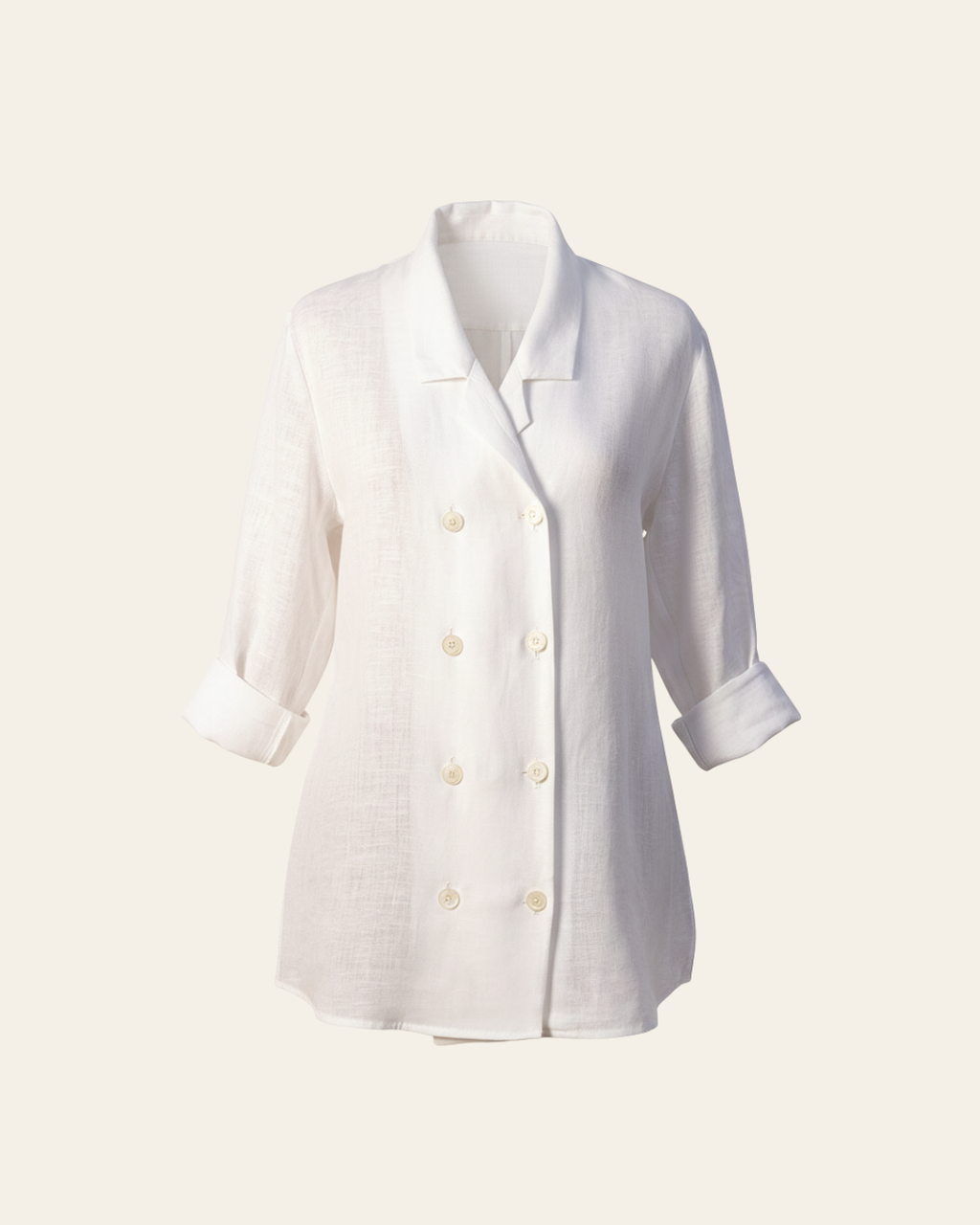 The Rivera White Shirt in Heritage Irish Linen