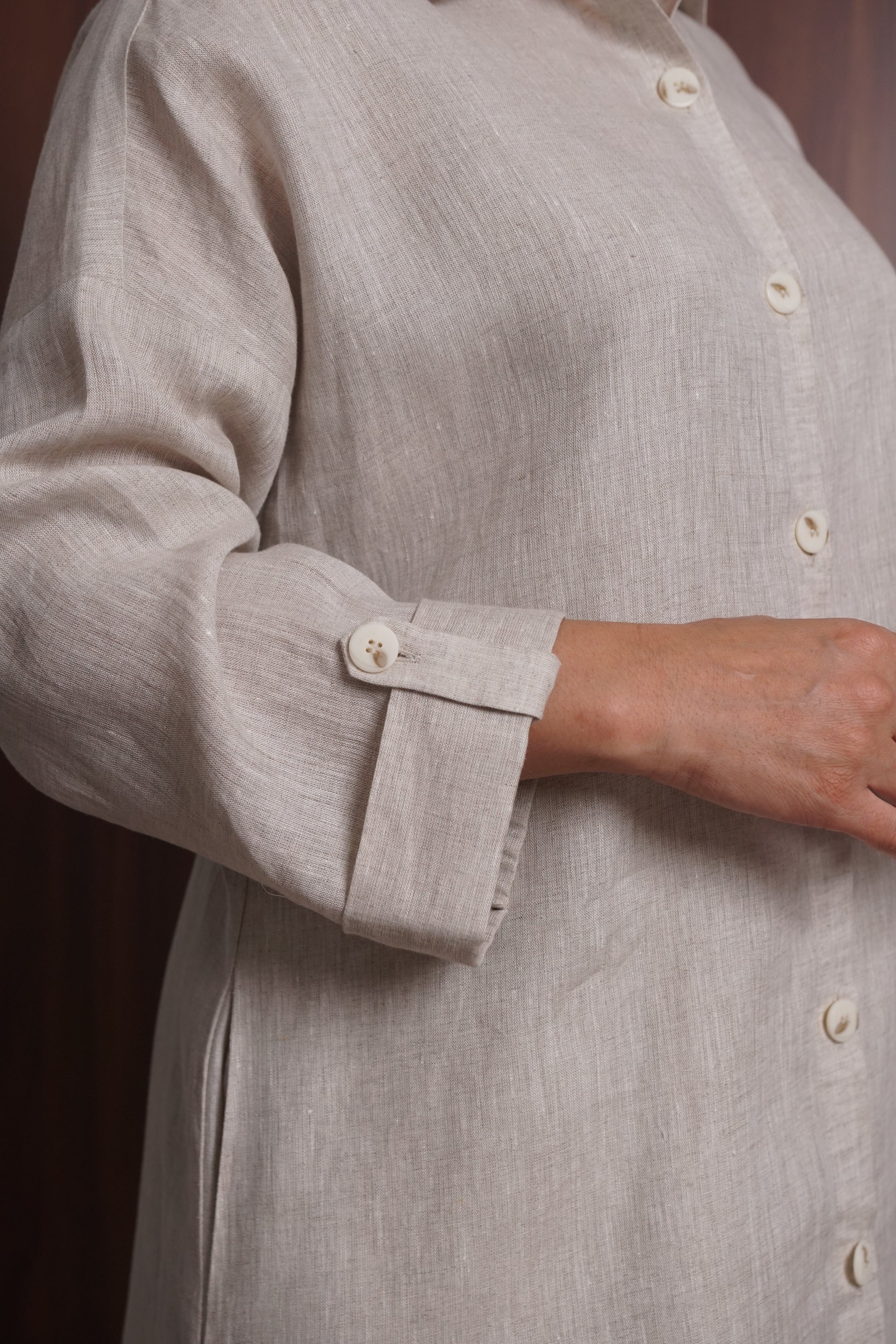 The Elin Shirt Dress in Heritage Irish Linen