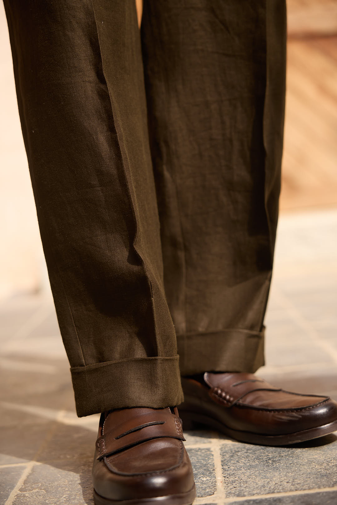 The Hugo Linen Pleated Trousers