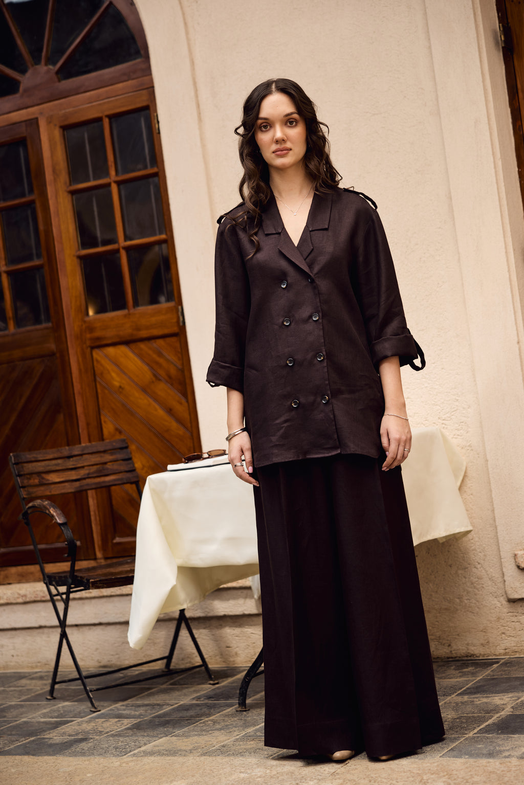 The Rivera Pants in Brune